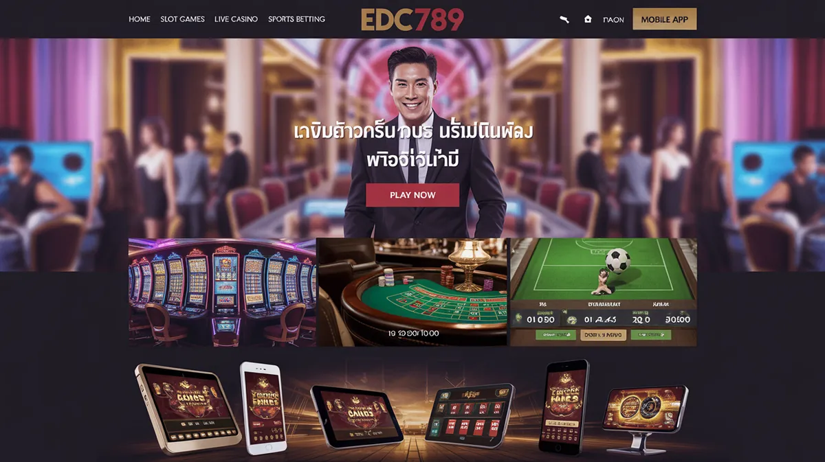 EDC789 คาสิโนออนไลน์อันดับ 1 ในไทย เล่นเกมสล็อต บาคาร่า แทงบอลออนไลน์ที่ดีที่สุด
